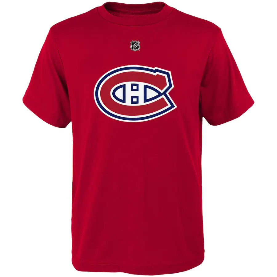 Juraj Slafkovský Montreal Canadiens NHL Outerstuff Youth Red T-Shirt product image 2, provided for visual reference and