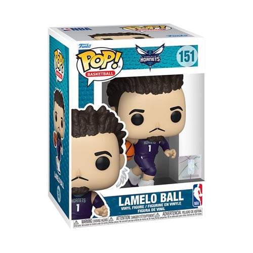 Lamelo Ball Charlotte Hornets NBA Funko POP Vinyl Figure product image 1, provided for visual reference and product detail