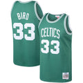 Larry Bird Boston Celtics NBA Mitchell & Ness Men Green 1985-86 Hardwood Classics Swingman Jersey product image 1, provided