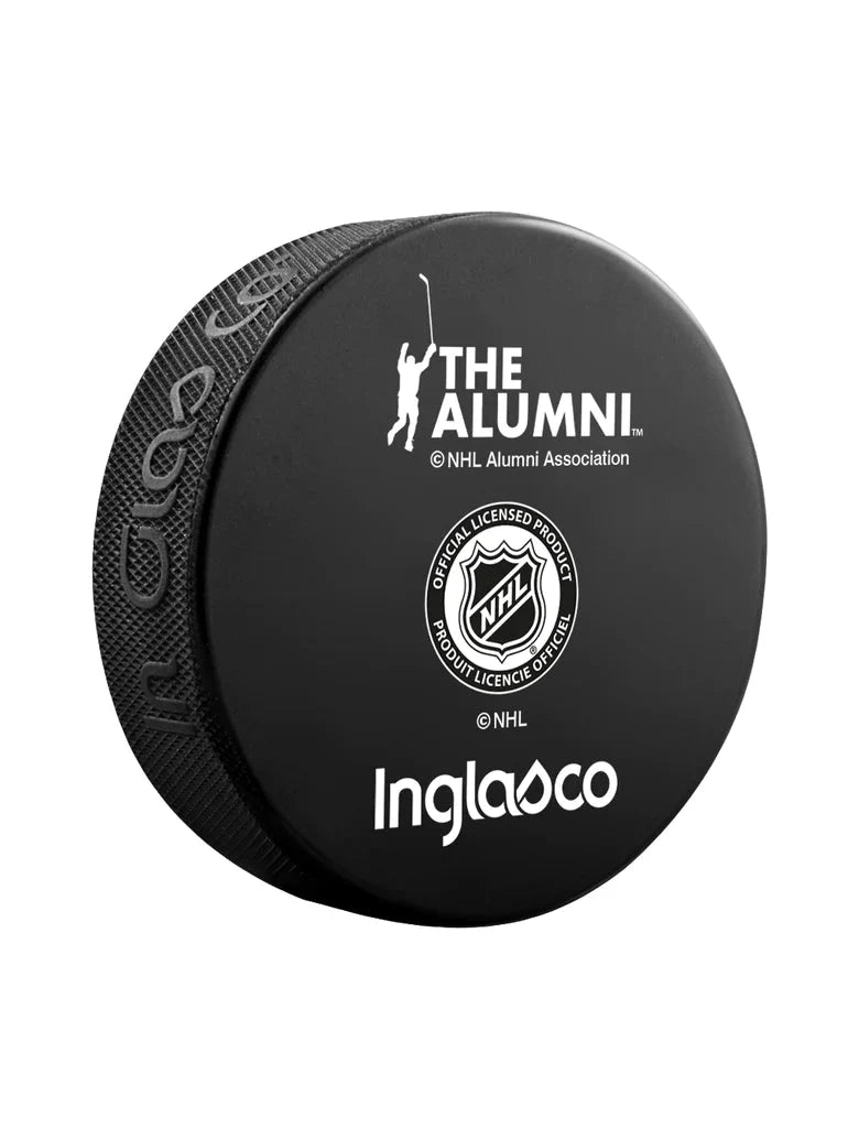 Larry Robinson Montreal Canadiens NHL Inglasco Alumni Souvenir Hockey Puck product image 2, provided for visual reference