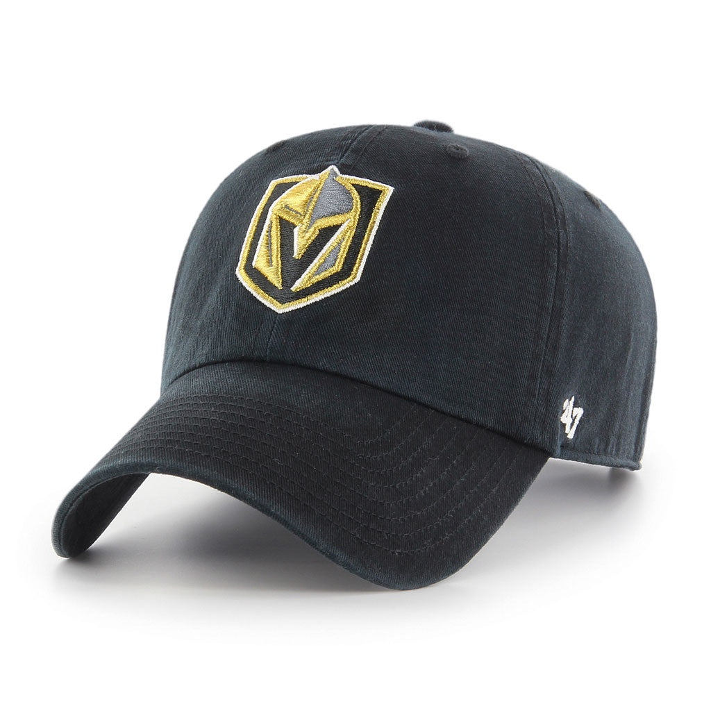Las Vegas Golden Knights NHL 47 Brand Men Black Clean Up Adjustable Hat product image 1, provided for visual reference and