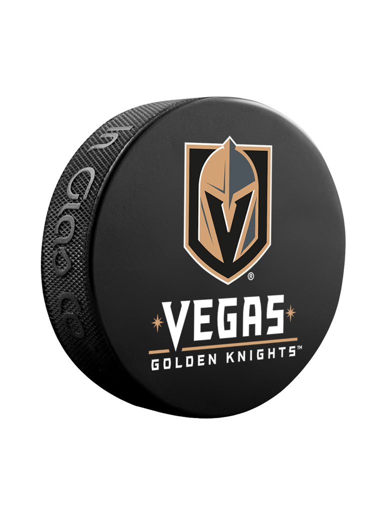 Las Vegas Golden Knights NHL Inglasco Basic Souvenir Hockey Puck product image 1, provided for visual reference and product
