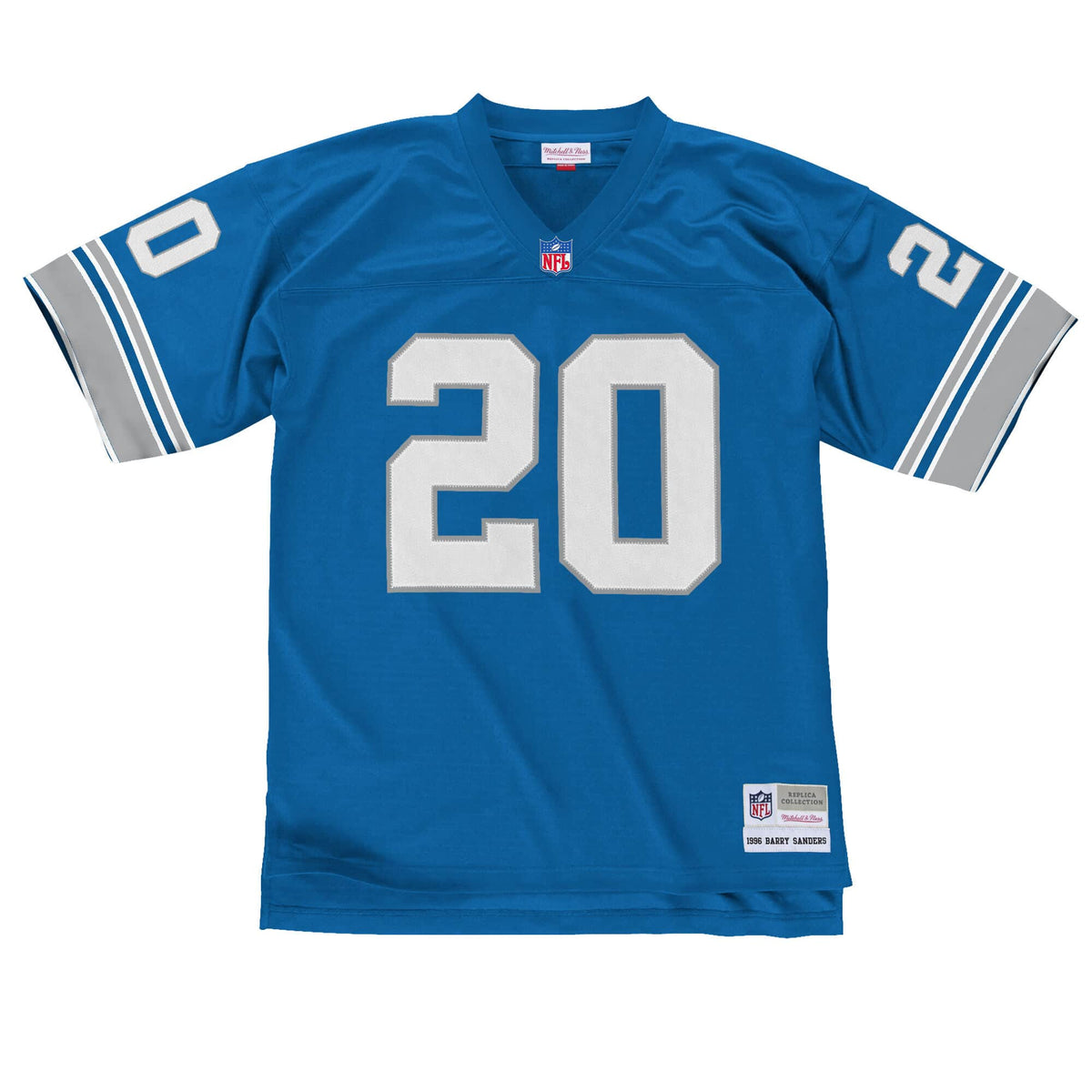 Berry Sanders Detroit Lions NFL Mitchell & Ness Men Royal Blue 1996 Legacy Replica Jersey product image 2, provided for