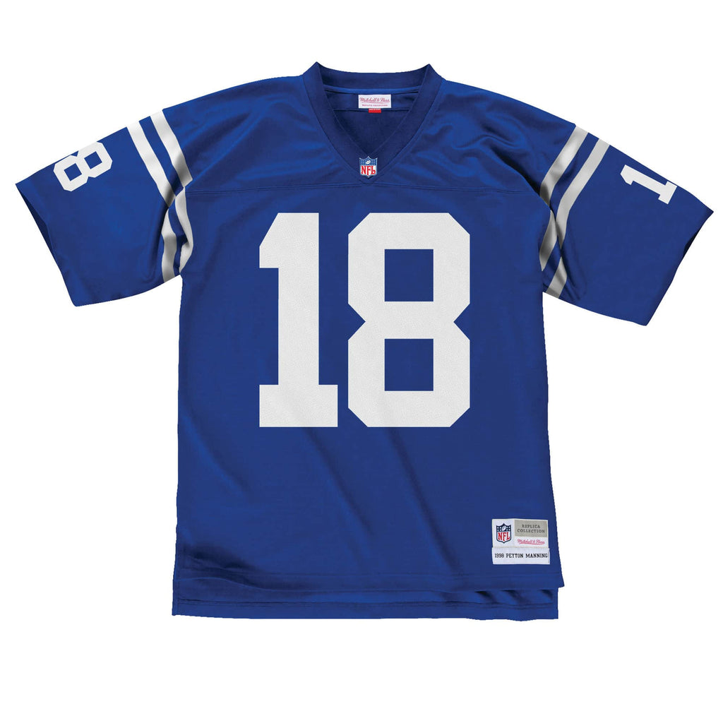 Peyton Manning Indianapolis Colts NFL Mitchell & Ness Men Navy 1998 Legacy Replica Jersey product image 2, provided for