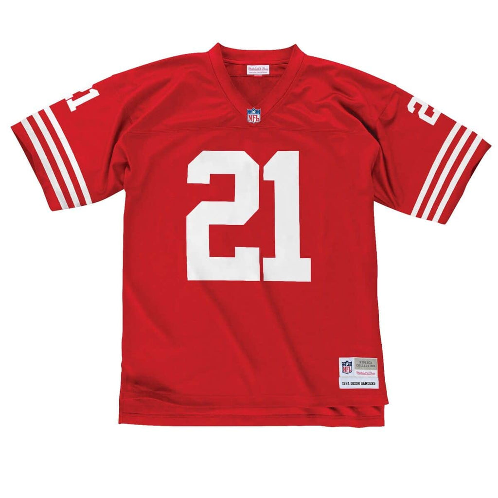 Deion Sanders San Francisco 49ers NFL Mitchell & Ness Men Scarlet 1994 Legacy Authentic Jersey product image 2, provided for