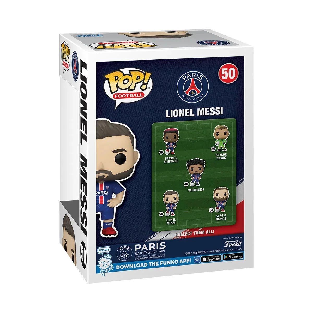 Lionel Messi Paris Saint-Germain Ligue 1 Funko POP Vinyl Figure product image 3, provided for visual reference and product