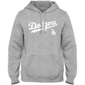 Los Angeles Dodgers MLB Bulletin Men Athletic Grey Express Home Field Twill Logo Hoodie product image 1, provided for visual