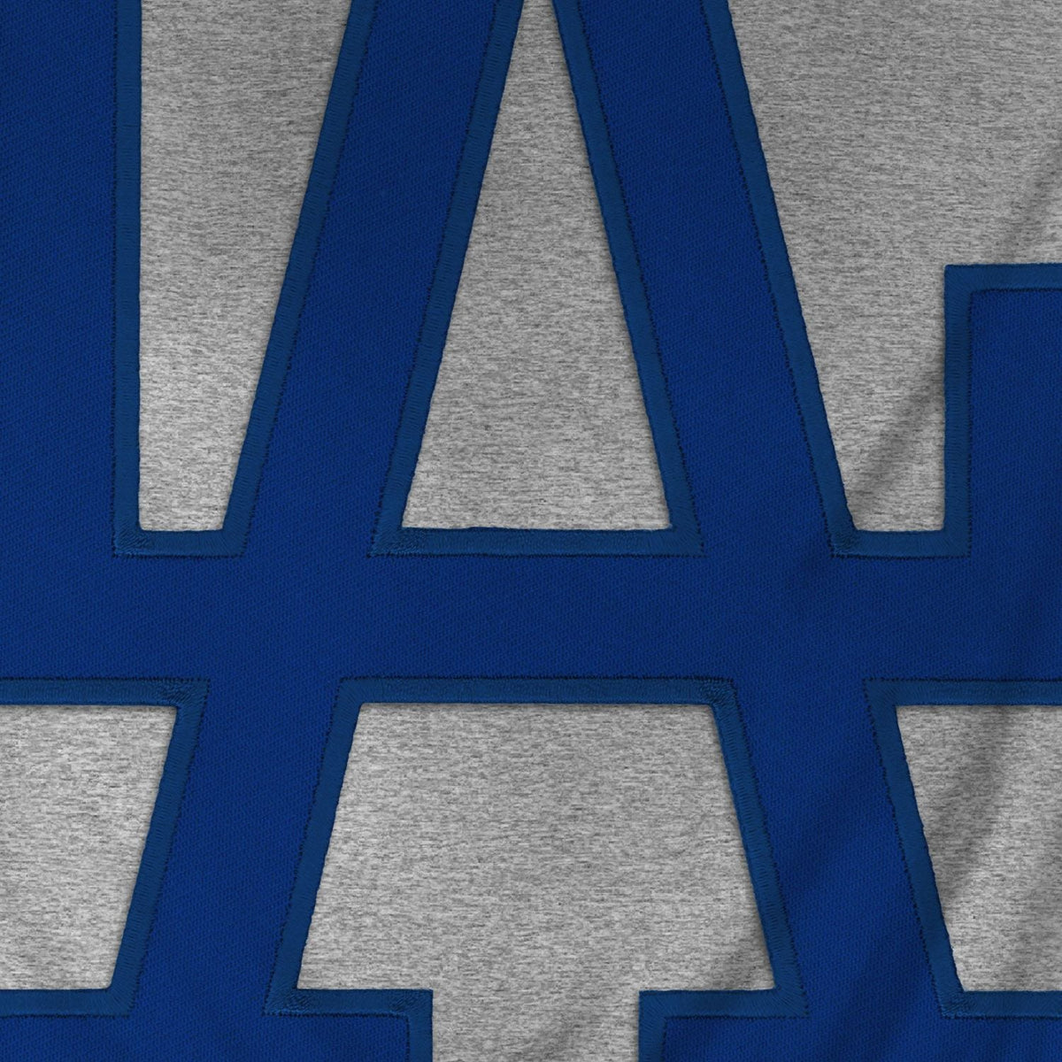 Los Angeles Dodgers MLB Bulletin Men Athletic Grey Express Twill Logo Hoodie product image 3, provided for visual reference