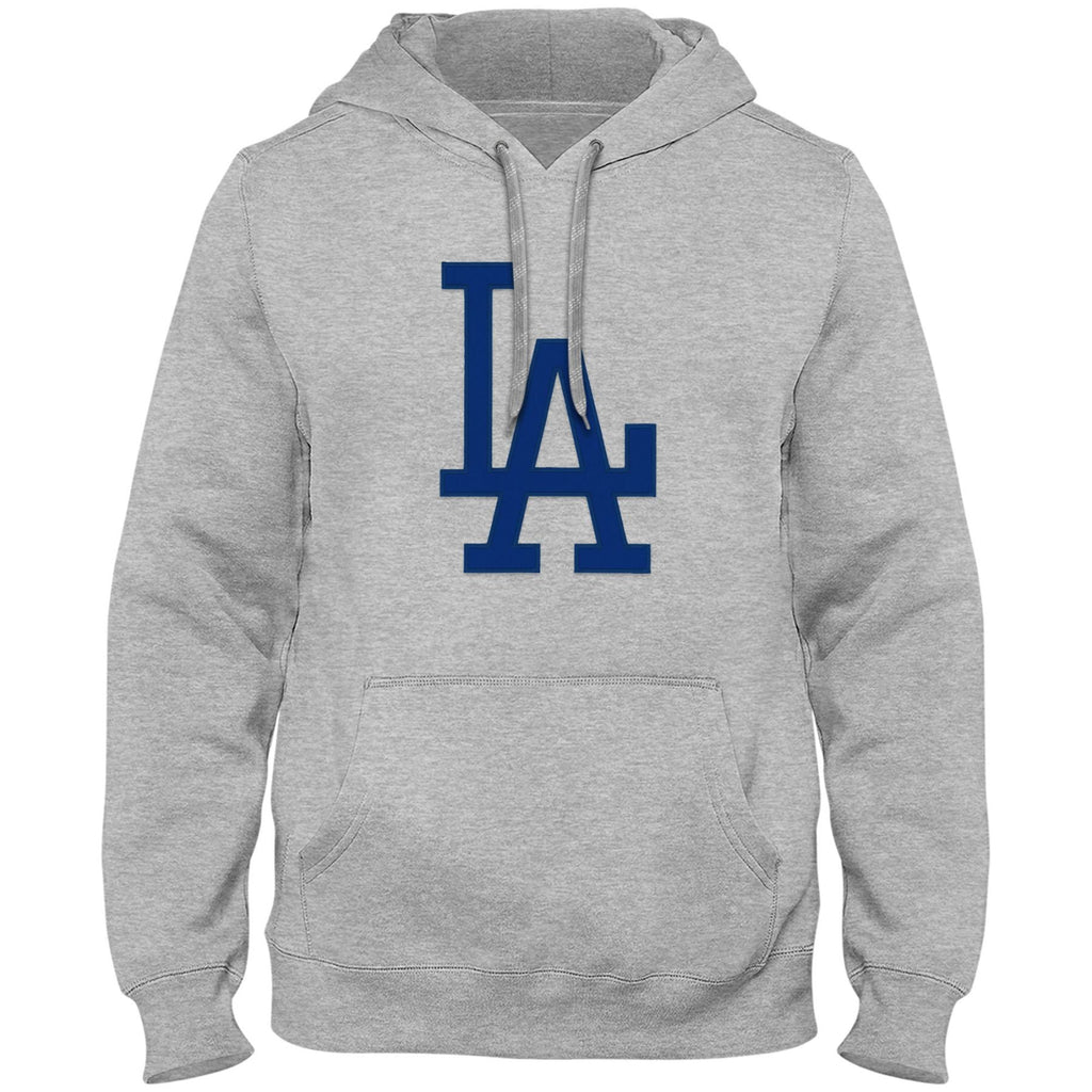 Los Angeles Dodgers MLB Bulletin Men Athletic Grey Express Twill Logo Hoodie product image 1, provided for visual reference