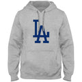 Los Angeles Dodgers MLB Bulletin Men Athletic Grey Express Twill Logo Hoodie product image 1, provided for visual reference
