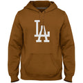 Los Angeles Dodgers MLB Bulletin Men Dune Express Twill Logo Hoodie product image 1, provided for visual reference and