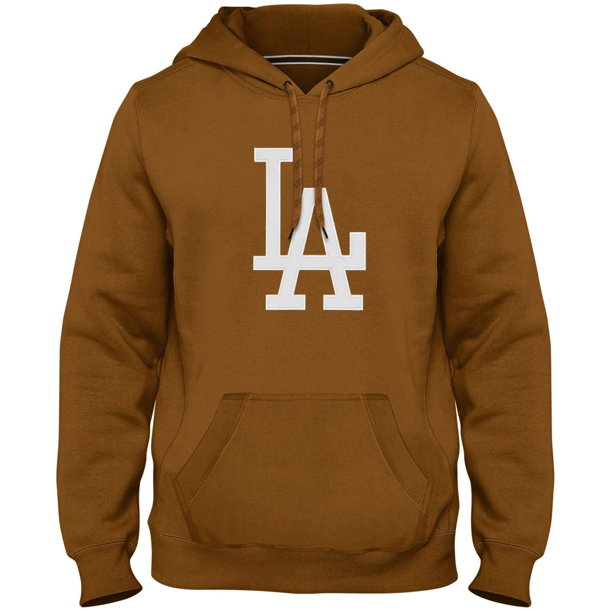 Los Angeles Dodgers MLB Bulletin Men Dune Express Twill Logo Hoodie product image 1, provided for visual reference and
