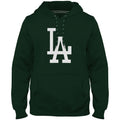 Los Angeles Dodgers MLB Bulletin Men Forest Green Express Twill Logo Hoodie product image 1, provided for visual reference