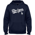 Los Angeles Dodgers MLB Bulletin Men Navy Express Home Field Twill Logo Hoodie product image 1, provided for visual