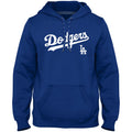 Los Angeles Dodgers MLB Bulletin Men Royal Blue Express Home Field Twill Logo Hoodie product image 1, provided for visual