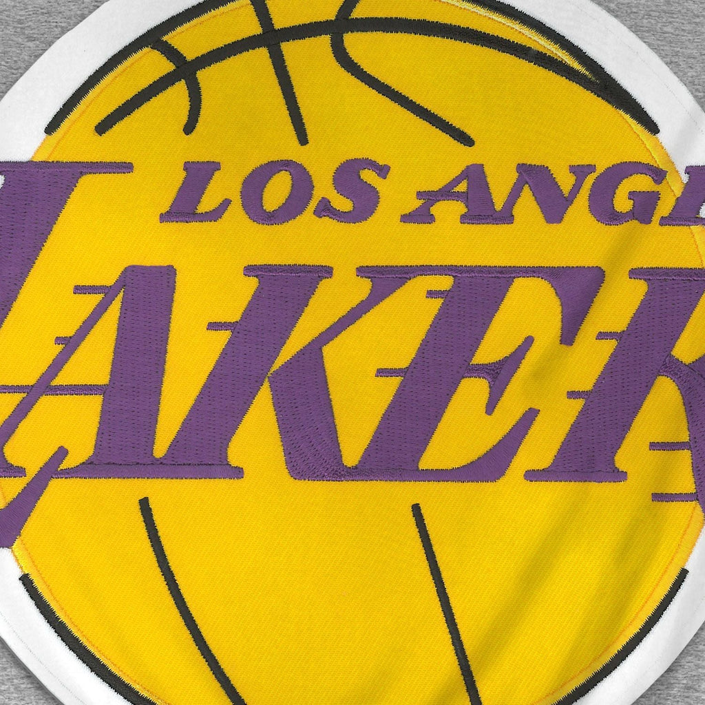 Los Angeles Lakers NBA Bulletin Men Athletic Grey Express Twill Logo Hoodie product image 2, provided for visual reference