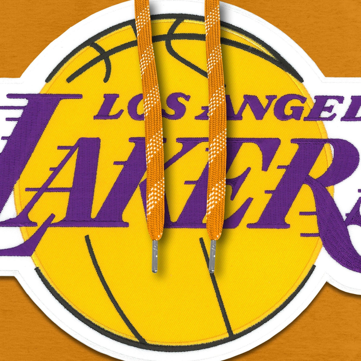 Los Angeles Lakers NBA Bulletin Men Gold Express Twill Logo Hoodie product image 3, provided for visual reference and