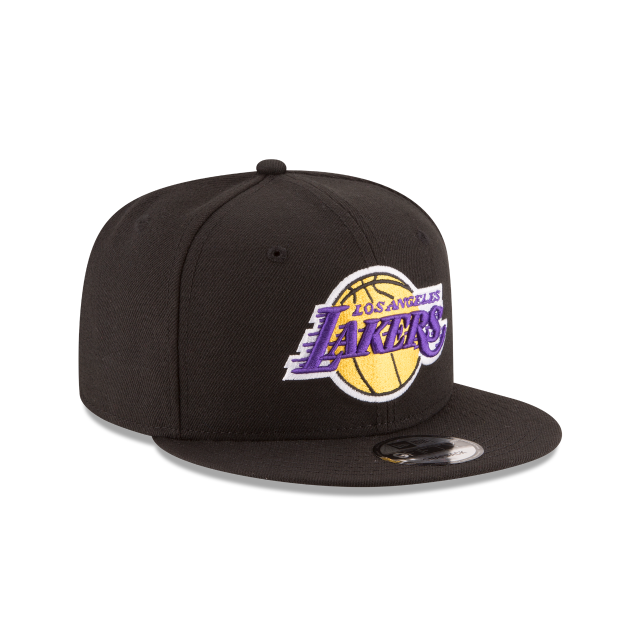 Los Angeles Lakers NBA New Era Men Black 9Fifty Team Color Snapback product image 3, provided for visual reference and