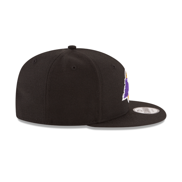 Los Angeles Lakers NBA New Era Men Black 9Fifty Team Color Snapback product image 5, provided for visual reference and