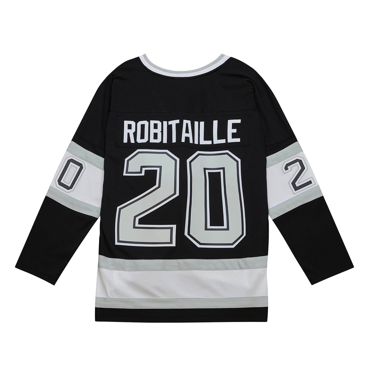 Luc Robitaille Los Angeles Kings NHL Mitchell & Ness Men Black 1992 Blue Line Authentic Jersey product image 1, provided for