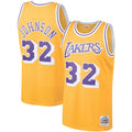 Magic Johnson Los Angeles Lakers NBA Mitchell & Ness Men Gold 1984-85 Hardwood Classics Swingman Jersey product image 1,