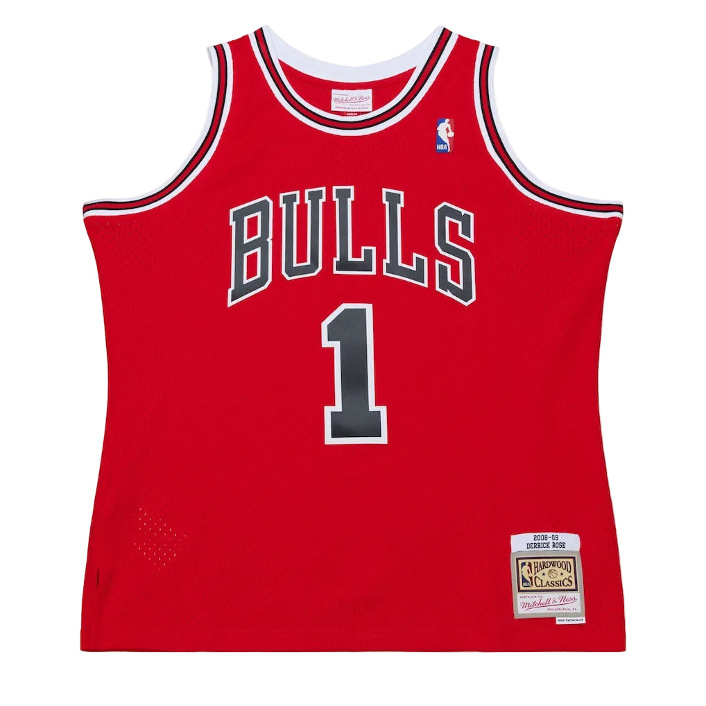Chicago Bulls Derrick Rose Mitchell & Ness Red 2008 Hardwood Classics Swingman Jersey for Men product image 1, provided for