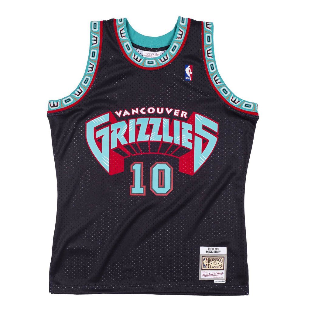 Mike Bibby Vancouver Grizzlies NBA Mitchell & Ness Men Black 1998-99 Reload Hardwood Classics Swingman Jersey product image