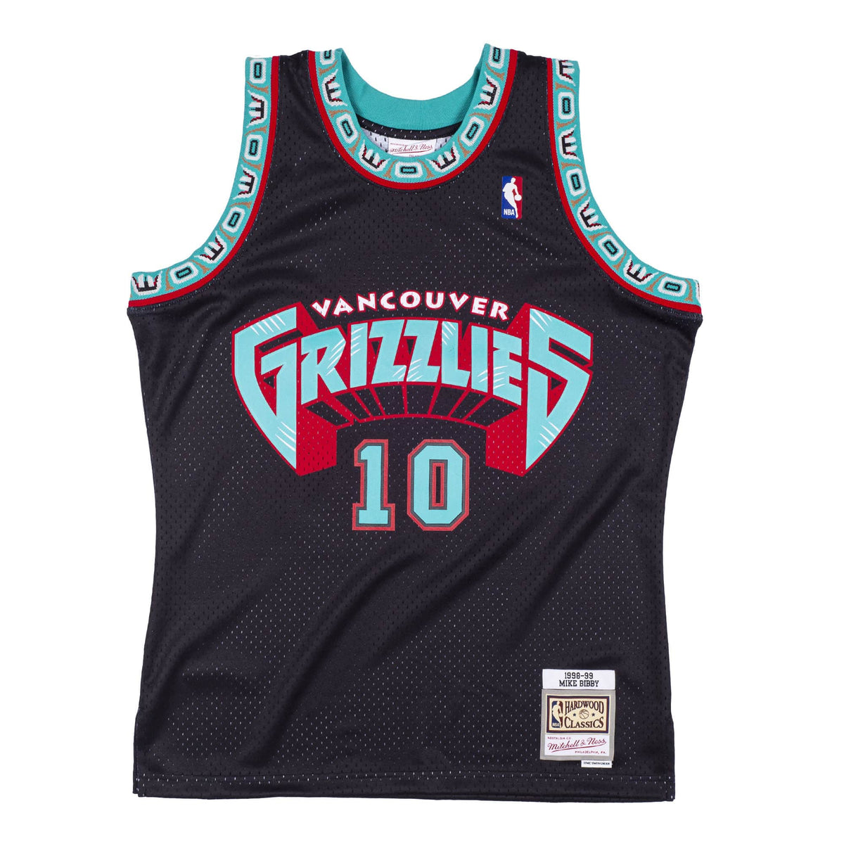 Mike Bibby Vancouver Grizzlies NBA Mitchell & Ness Men Black 1998-99 Reload Hardwood Classics Swingman Jersey product image
