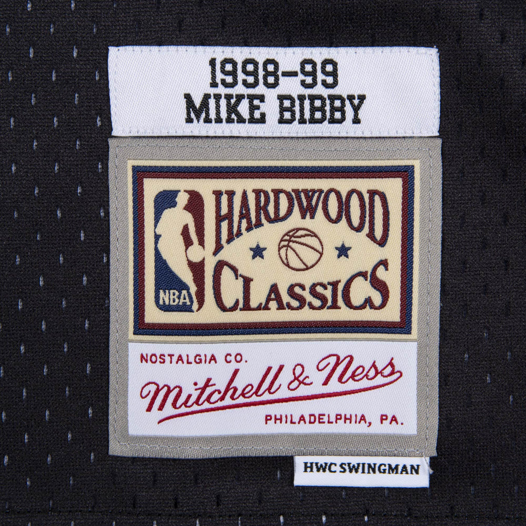 Mike Bibby Vancouver Grizzlies NBA Mitchell & Ness Men Black 1998-99 Reload Hardwood Classics Swingman Jersey product image