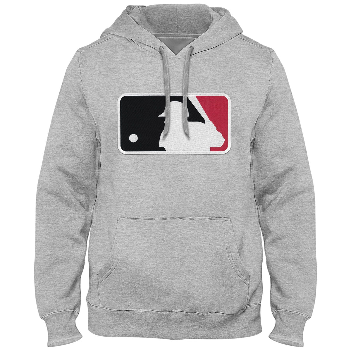 MLB Bulletin Men Athletic Grey Express Twill Batter Logo Hoodie product image 1, provided for visual reference and product