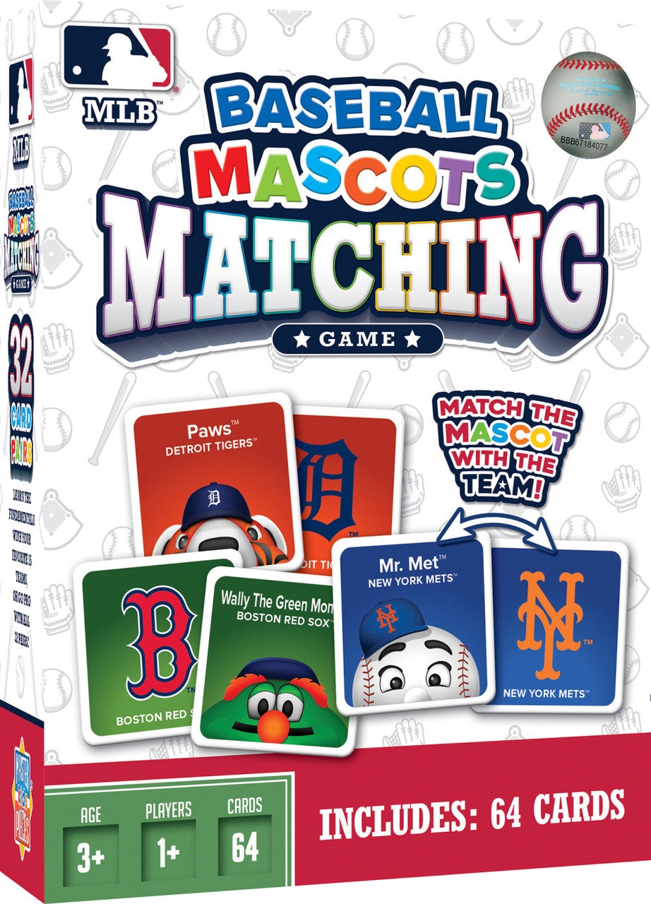 MLB Masterpieces Mascots Matching Game product image 1, provided for visual reference and product detail review