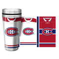Montreal Canadiens NHL 16oz Full Wrap Team Uniform Travel Mug product image 1, provided for visual reference and product
