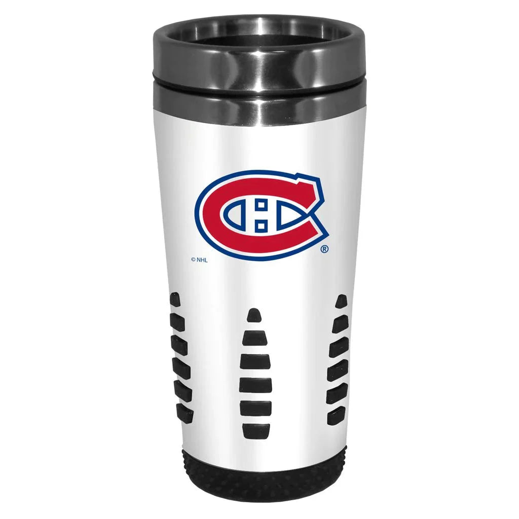 Montreal Canadiens NHL 16oz White Huntsville Travel Mug product image 1, provided for visual reference and product detail
