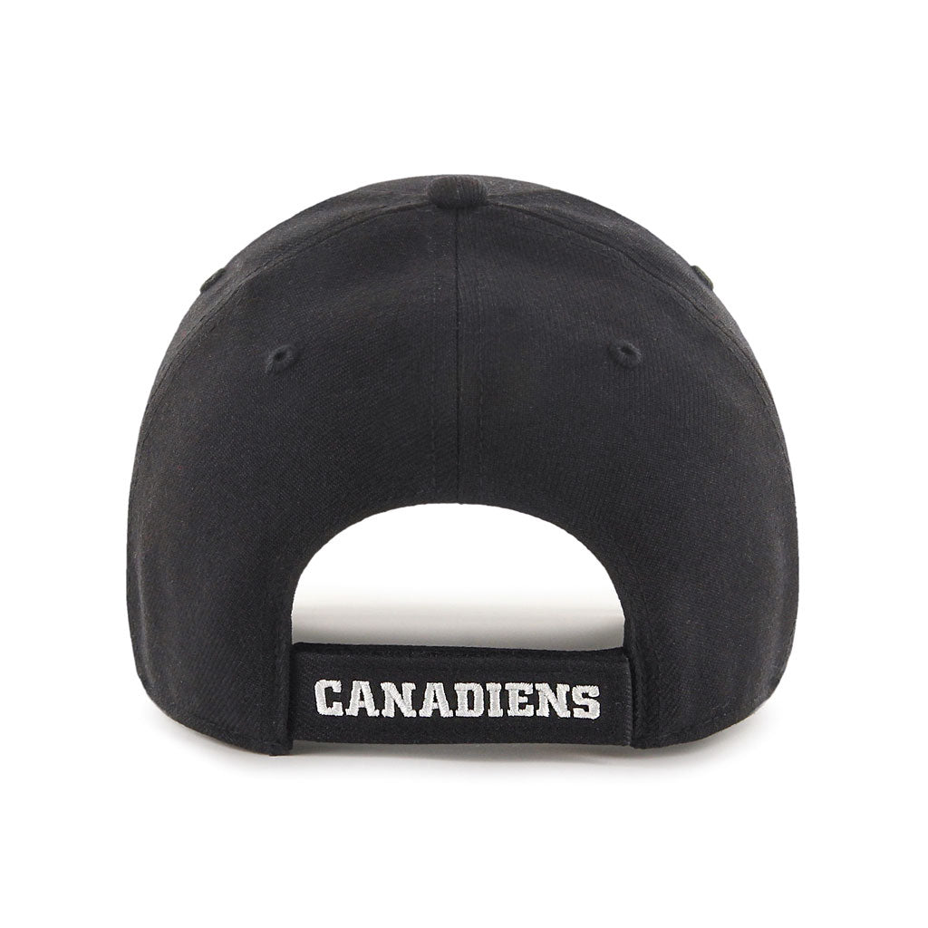 Montreal Canadiens NHL 47 Brand Men Black MVP Adjustable Hat product image 2, provided for visual reference and product