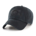 Montreal Canadiens NHL 47 Brand Men Black on Black Clean Up Adjustable Hat product image 1, provided for visual reference