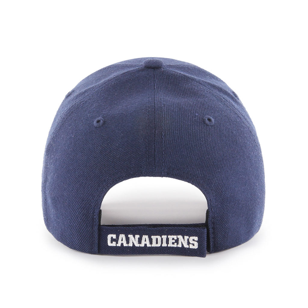 Montreal Canadiens NHL 47 Brand Men Navy MVP Adjustable Hat product image 2, provided for visual reference and product