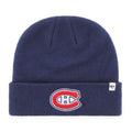 Montreal Canadiens NHL 47 Brand Men Navy Raised Cuff Knit Beanie product image 1, provided for visual reference and product
