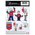 Montreal Canadiens NHL 5"x7" Team Family Decal Set product image 1, provided for visual reference and product detail review
