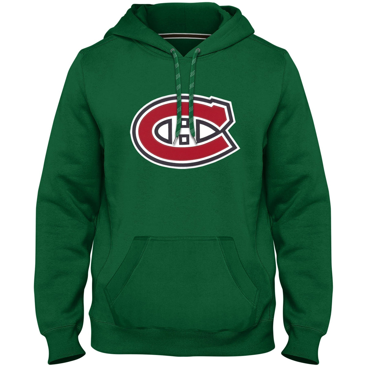 Montreal Canadiens NHL Bulletin Men Green Express Twill Logo Hoodie product image 1, provided for visual reference and