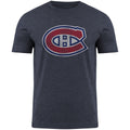 Montreal Canadiens NHL Bulletin Men Navy Distressed Logo T-Shirt product image 1, provided for visual reference and product