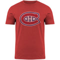 Montreal Canadiens NHL Bulletin Men Red Distressed Logo T-Shirt product image 1, provided for visual reference and product
