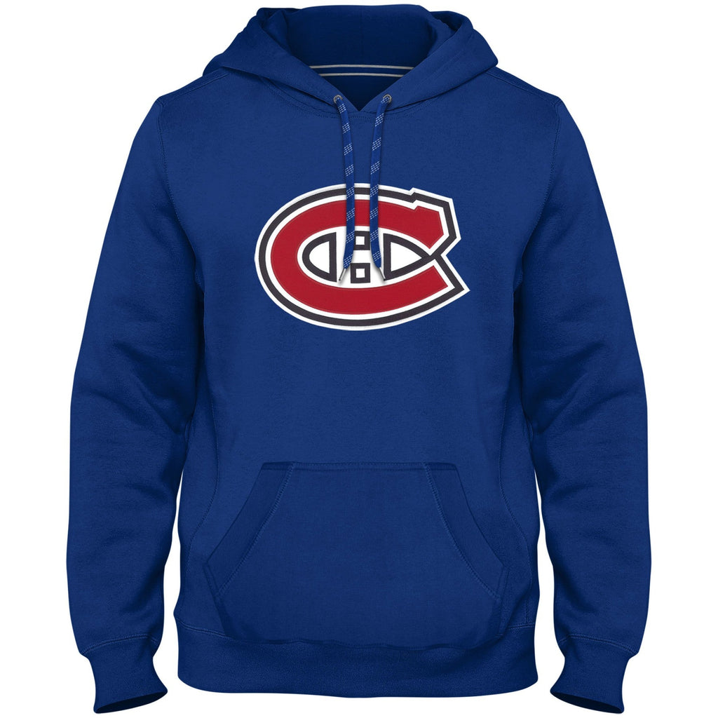 Montreal Canadiens NHL Bulletin Men Royal Blue Express Twill Logo Hoodie product image 1, provided for visual reference and