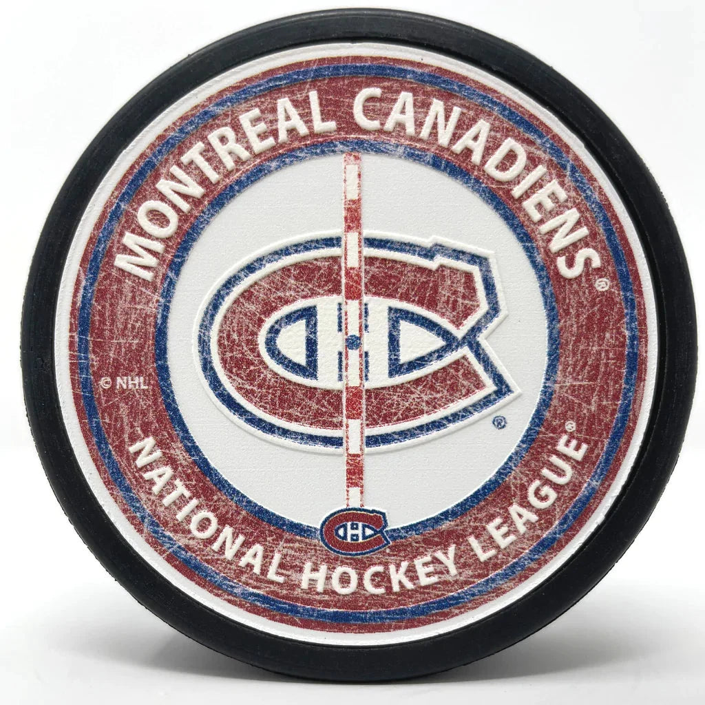 Montreal Canadiens NHL Center Ice Hockey Puck product image 4, provided for visual reference and product detail review