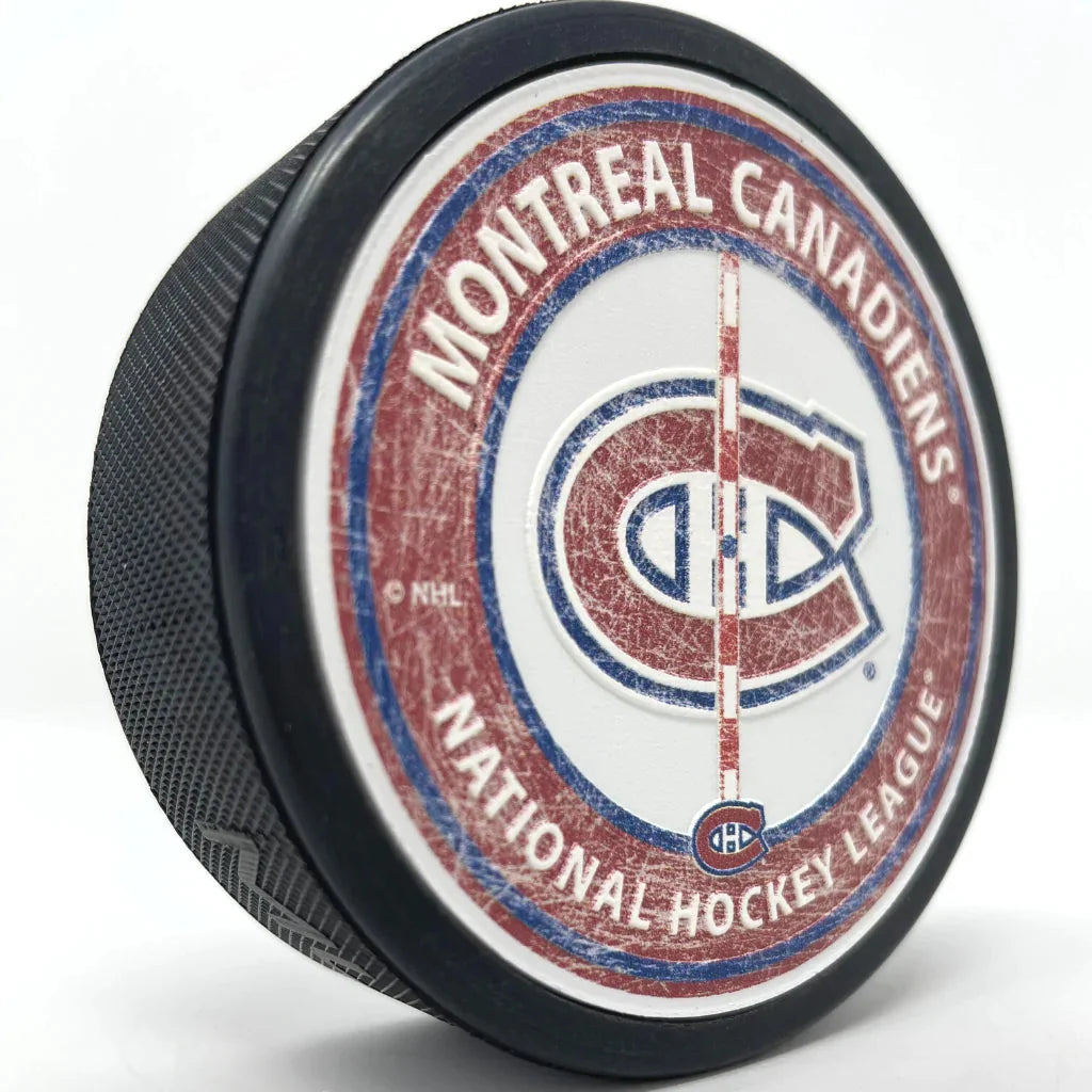 Montreal Canadiens NHL Center Ice Hockey Puck product image 3, provided for visual reference and product detail review