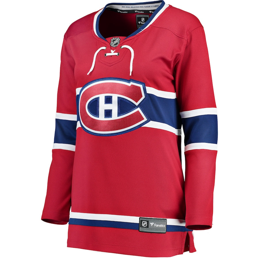 Montreal Canadiens NHL Fanatics Branded Women Red Breakaway Jersey product image 1, provided for visual reference and