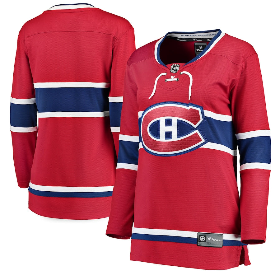 Montreal Canadiens NHL Fanatics Branded Women Red Breakaway Jersey product image 3, provided for visual reference and