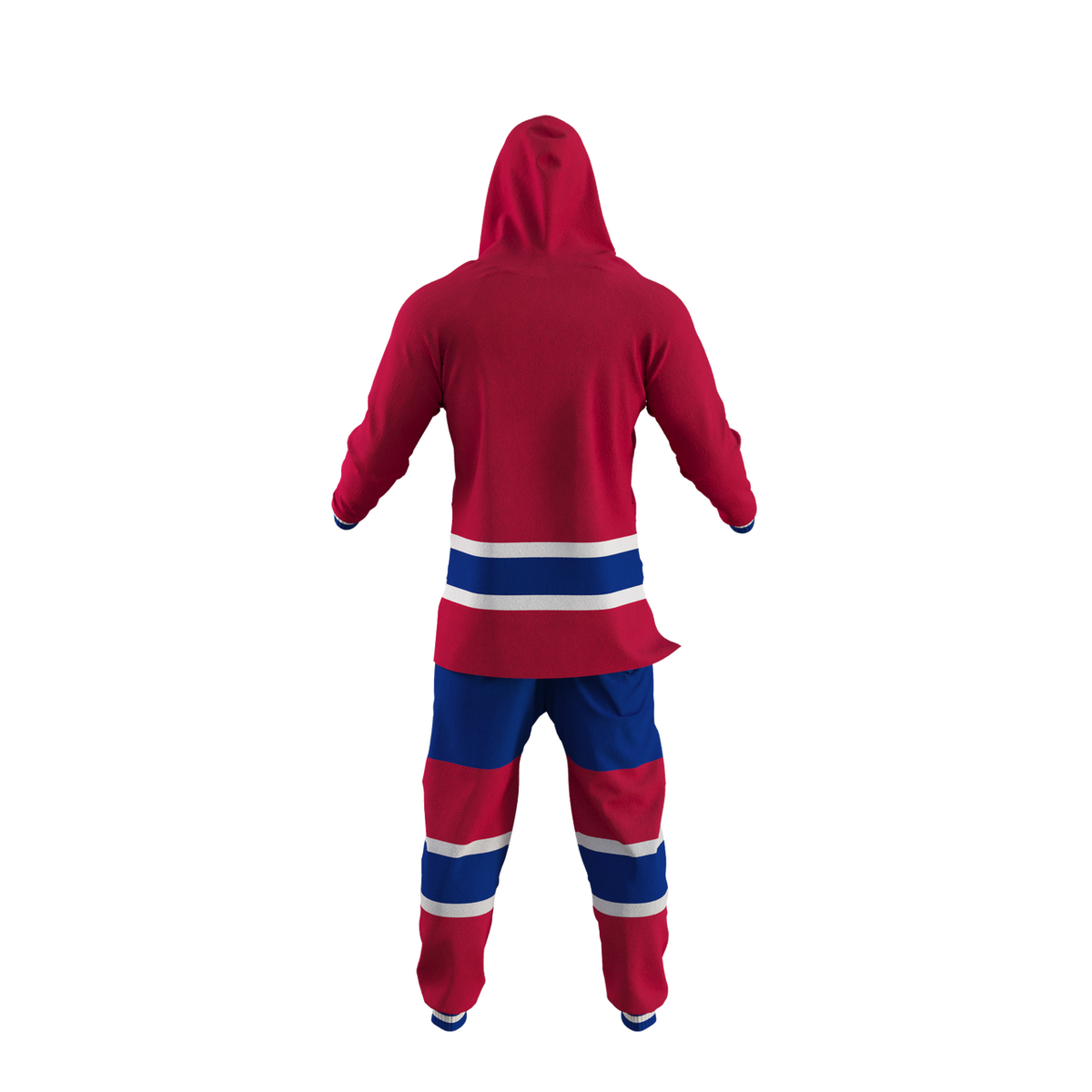 Montreal Canadiens NHL Hockey Sockey Men Red Team Uniform Onesie product image 4, provided for visual reference and product