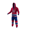 Montreal Canadiens NHL Hockey Sockey Men Red Team Uniform Onesie product image 1, provided for visual reference and product