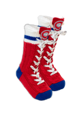 Montreal Canadiens NHL Hockey Sockey Unisex Red Slipper Skates Socks product image 1, provided for visual reference and