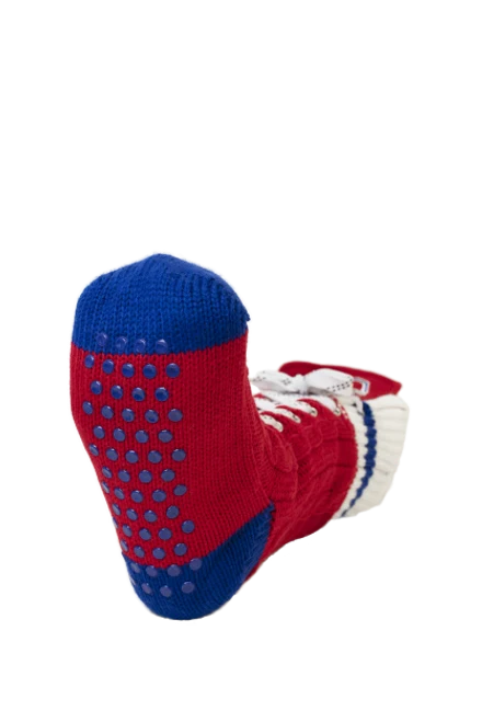 Montreal Canadiens NHL Hockey Sockey Unisex Red Slipper Skates Socks product image 3, provided for visual reference and
